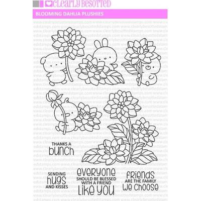 Clearly Besotted Clear Stamps - Blooming Dahlia Plushies